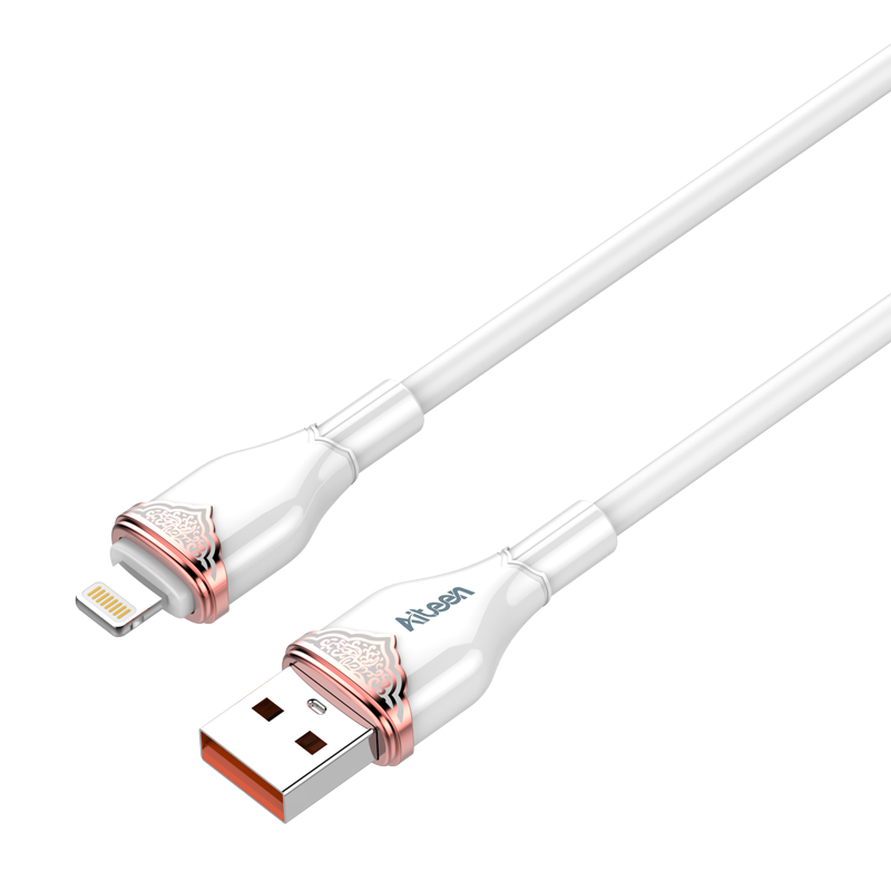 A18-LW Lightning Data Cable 1mm 30W Fast Charging White Color